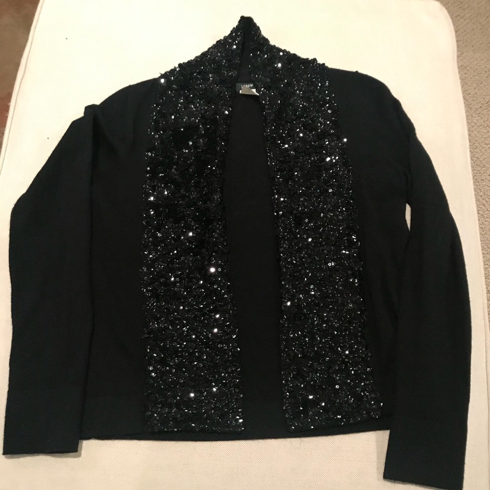 JCrew sequence collar wool short cardigan